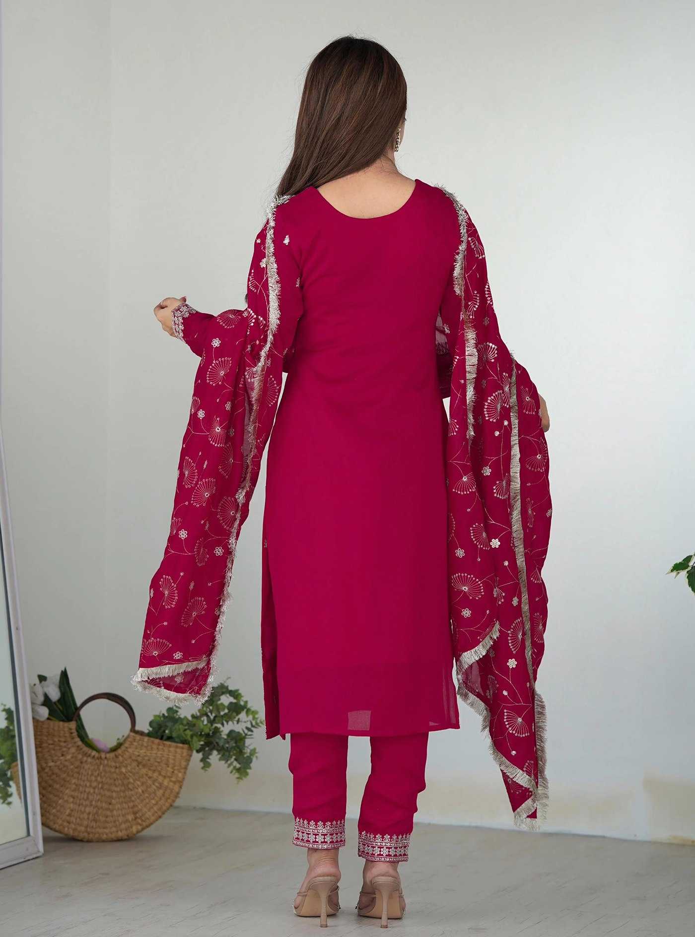 Georgette  Embroidery  Party wear suits